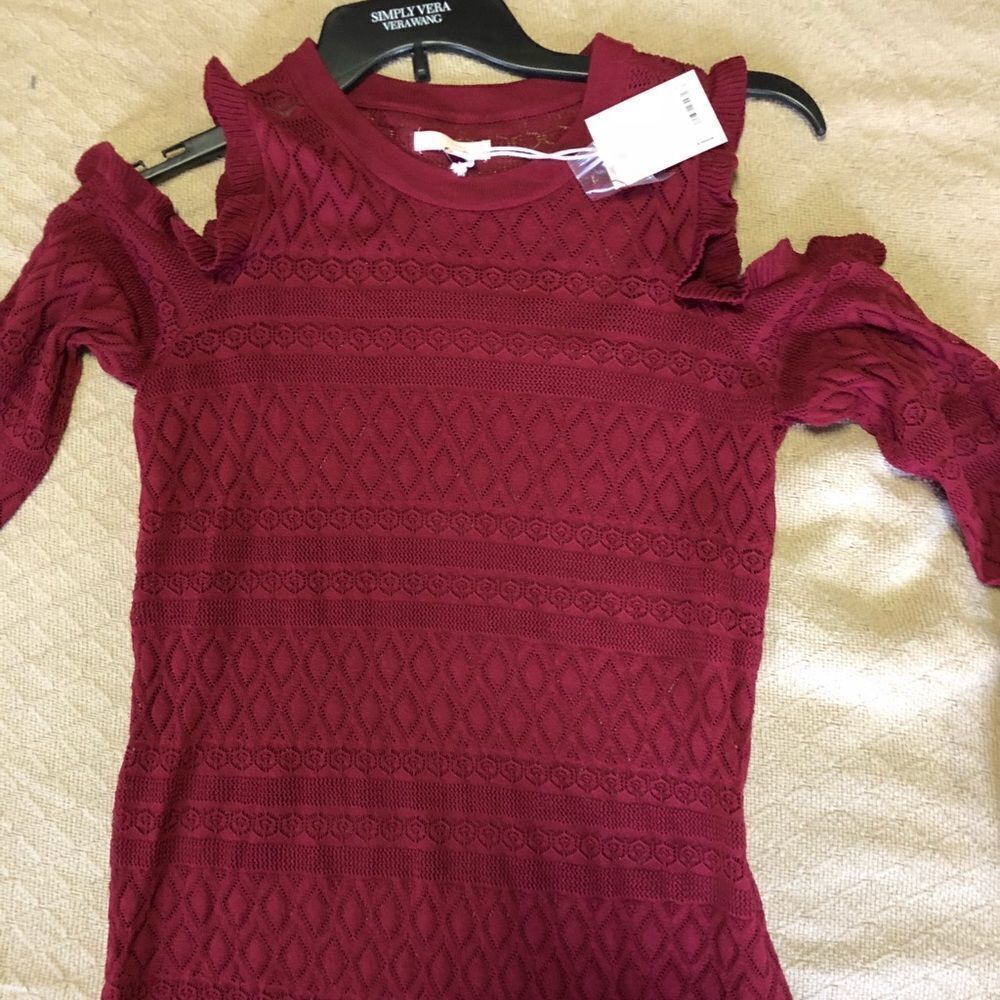 Laura Conrad Ruffle Pointelle Sweater - Picture 5 of 8